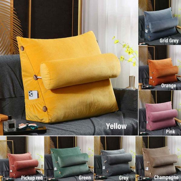 cushion/decorative pillow 45cm / 60cm stereo couch bed triangular backrest waist cushion washable sofa rest household bedroom bedding flocki
cushion/decorative pillow 45cm / 60cm stereo couch bed triangular backrest waist cushion washable sofa rest household bedroom bedding flocki