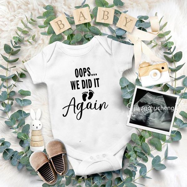 rompers we did it again funny pregnancy announcement baby cotton short sleeve infant body boys girls jumpsuit ropa, Blue
rompers we did it again funny pregnancy announcement baby cotton short sleeve infant body boys girls jumpsuit ropa, Blue