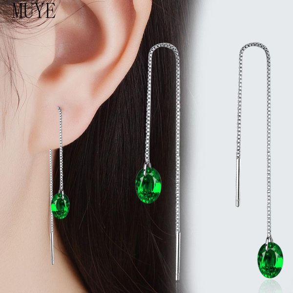 dangle & chandelier muye 925 sterling silver green zircon water drop earrings tassel ear line for women's girl's cute fine wedding
dangle & chandelier muye 925 sterling silver green zircon water drop earrings tassel ear line for women's girl's cute fine wedding