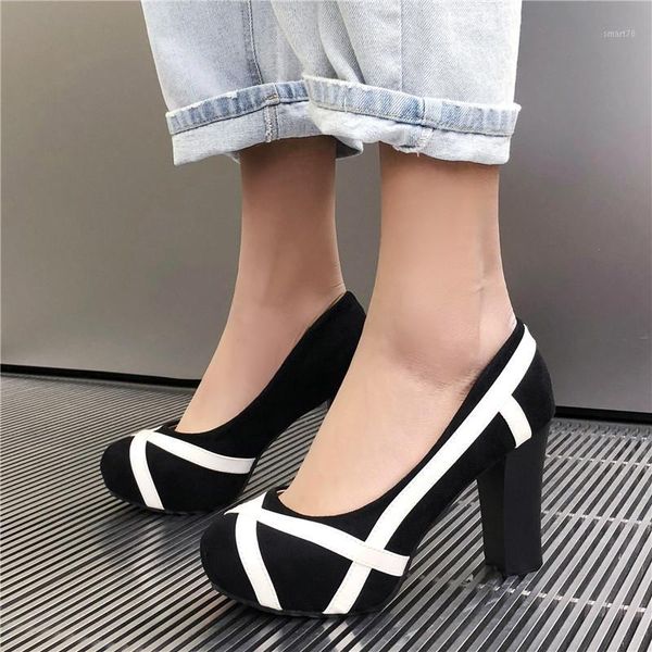 dress shoes woman block high heel pumps women platform 2021 round toe spring heels ladies party sapato feminino1, Black
dress shoes woman block high heel pumps women platform 2021 round toe spring heels ladies party sapato feminino1, Black