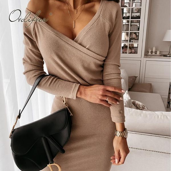 casual dresses ordi2021 autumn women sweater pencil dress long sleeve bodycon knitted, Black;gray
casual dresses ordi2021 autumn women sweater pencil dress long sleeve bodycon knitted, Black;gray