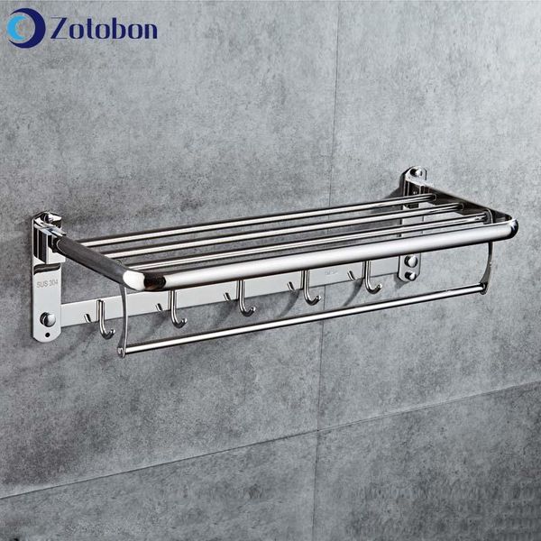 towel racks zotobon stainless steel rack wall mounted fold holder storage shelf with hook bathroom shower room accessories h255
towel racks zotobon stainless steel rack wall mounted fold holder storage shelf with hook bathroom shower room accessories h255
