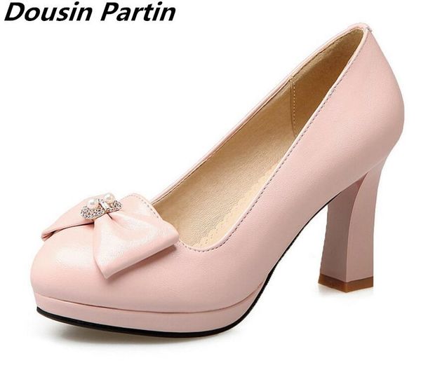 dress shoes dousin partin pink/black bowtie square high heel pu leather pointed toe wedding size women 35-40 n7415286
dress shoes dousin partin pink/black bowtie square high heel pu leather pointed toe wedding size women 35-40 n7415286