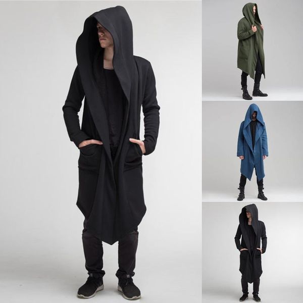 men's trench coats long cardigan cape coat hooded jacket dark style cloak sweater england outerwear, Tan;black
men's trench coats long cardigan cape coat hooded jacket dark style cloak sweater england outerwear, Tan;black