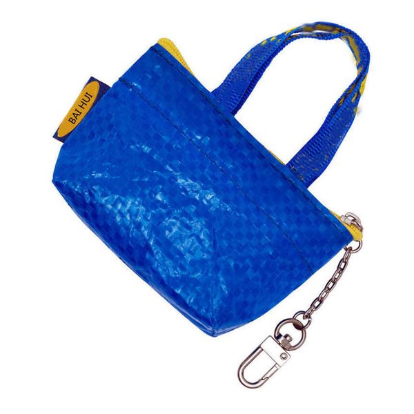 blue mini wallet pp woven pocket key ring card bag coin fast delivery, White
blue mini wallet pp woven pocket key ring card bag coin fast delivery, White