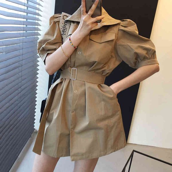 casual dresses korean version of the summer 2021 wild lapel multi-pocket design strap waist small workwear dress skirt wnlm, Black;gray
casual dresses korean version of the summer 2021 wild lapel multi-pocket design strap waist small workwear dress skirt wnlm, Black;gray
