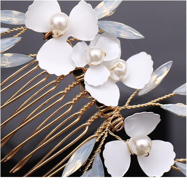 gold tiara hair combs pearls crystal women hair jewelry rhinestone handmade flower hair combs bridal wedding acc jllifb, Silver
gold tiara hair combs pearls crystal women hair jewelry rhinestone handmade flower hair combs bridal wedding acc jllifb, Silver