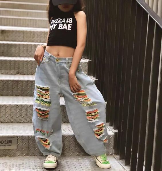 jeans 2021 wholesale girls denim holes pants fashion spring jean 3-8t a582, Blue 
jeans 2021 wholesale girls denim holes pants fashion spring jean 3-8t a582, Blue