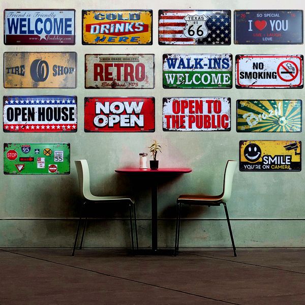 22 styles creative logo vintage metal car plate beer plaque bar pub garage wall home decor retro decorative license plat 15x30cm
22 styles creative logo vintage metal car plate beer plaque bar pub garage wall home decor retro decorative license plat 15x30cm