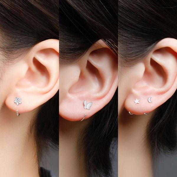 hoop & huggie s999 flower moon star ball earrings women girls simple temperament ear ring protect hole cute fashion jewelry, Golden;silver
hoop & huggie s999 flower moon star ball earrings women girls simple temperament ear ring protect hole cute fashion jewelry, Golden;silver