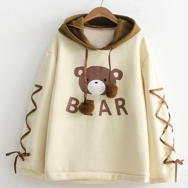 kawaii hoodies oversized sweatshirt women streetwear wear bear cap long sleeve with ribbon hair ball hoodie, Black
kawaii hoodies oversized sweatshirt women streetwear wear bear cap long sleeve with ribbon hair ball hoodie, Black