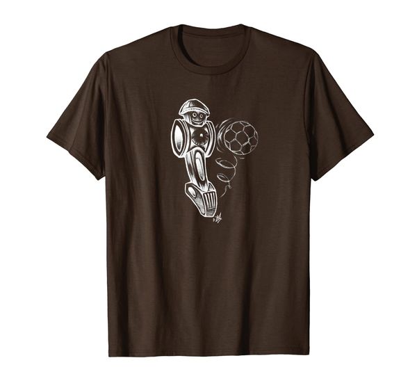 hand drawn cartoon chalk art foosball man kicks ball t-shirt t-shirt, White;black
hand drawn cartoon chalk art foosball man kicks ball t-shirt t-shirt, White;black