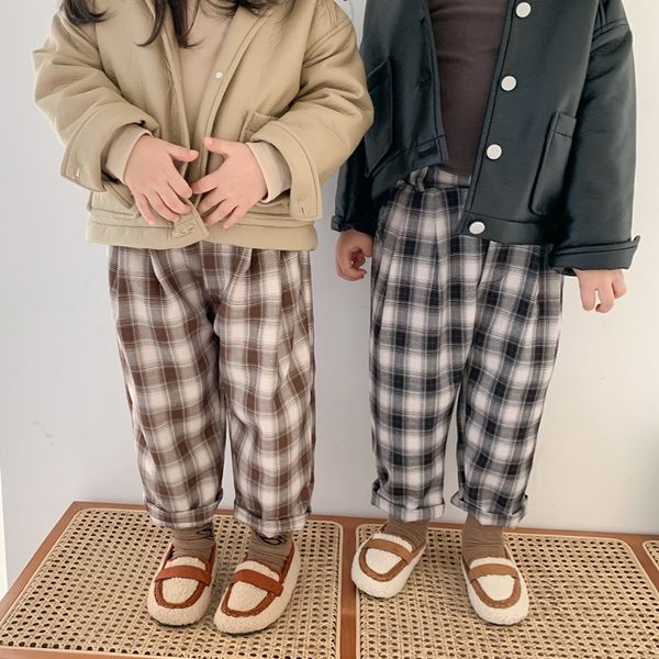 boys and girls cotton new plaid casual pant toddler children autumn straight trousers little kids loose pants 210308, Blue
boys and girls cotton new plaid casual pant toddler children autumn straight trousers little kids loose pants 210308, Blue