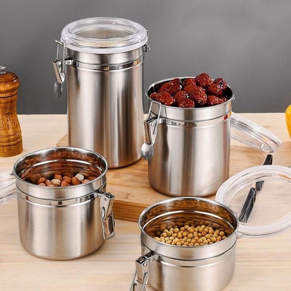 stainless steel storage container bottle grains sugar coffee beans canister fresh-keeping tank kitchen storage organizer
stainless steel storage container bottle grains sugar coffee beans canister fresh-keeping tank kitchen storage organizer