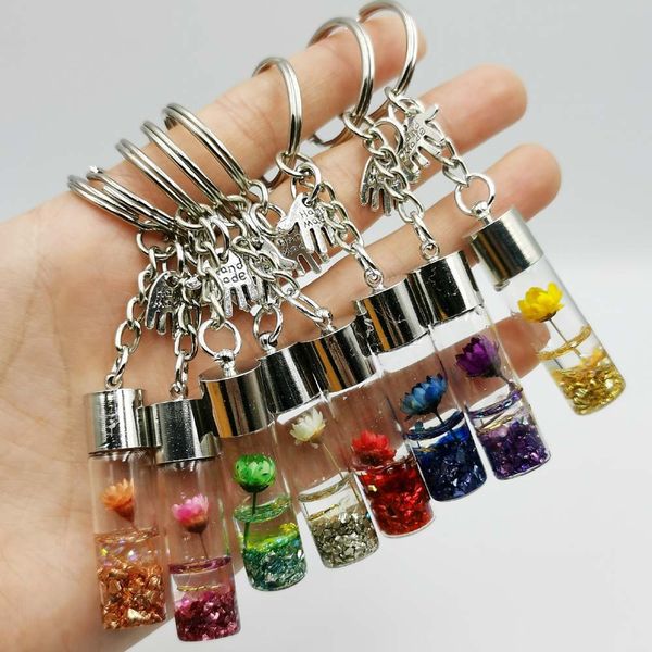 2021 hearty bottle eternal flower keychain student pendant backpack car key pendant exquisite colorful couple gift, Silver
2021 hearty bottle eternal flower keychain student pendant backpack car key pendant exquisite colorful couple gift, Silver