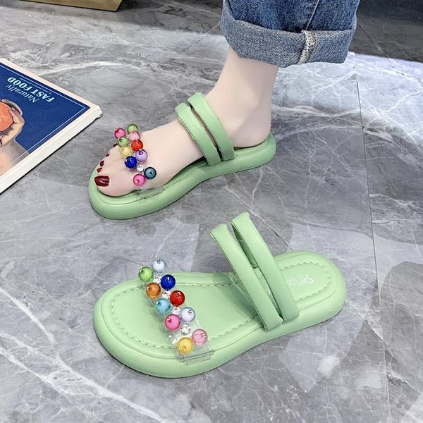 slippers transparent flat shoes female string bead slides slipers women loafers fashion summer 2021 beach soft luxury scandals r, Black
slippers transparent flat shoes female string bead slides slipers women loafers fashion summer 2021 beach soft luxury scandals r, Black