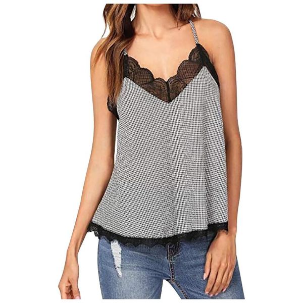 women's tanks & camis fashion womens case pijimas allure appeal underwear lace stitching plaid comfortable camisole plus size s-xxl, White
women's tanks & camis fashion womens case pijimas allure appeal underwear lace stitching plaid comfortable camisole plus size s-xxl, White