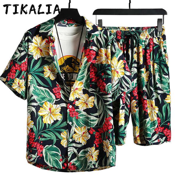 men tracksuit summer 2 piece set floral print shorts set men casual beach clothes fashion clothing male summer clothes cool 210714, Gray
men tracksuit summer 2 piece set floral print shorts set men casual beach clothes fashion clothing male summer clothes cool 210714, Gray