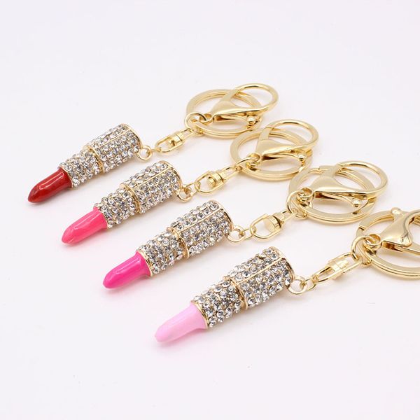 fashion metal full rhinestone lipstick red keychain bag pendant key chain for woman gift 5 colors, Silver
fashion metal full rhinestone lipstick red keychain bag pendant key chain for woman gift 5 colors, Silver