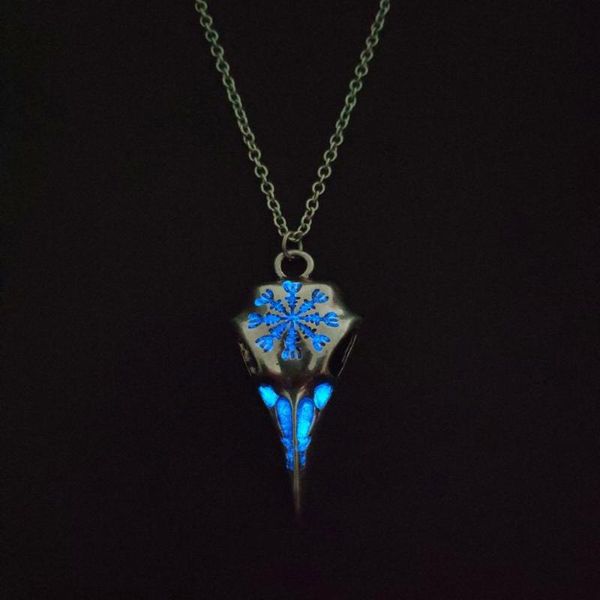 pendant necklaces snowflake lines pattern amulet vintage viking crow skull olecranon noctilucent for men women, Silver
pendant necklaces snowflake lines pattern amulet vintage viking crow skull olecranon noctilucent for men women, Silver