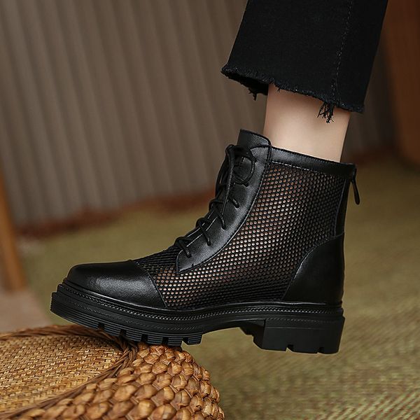 new summer sandals with hollow out woman short tube network boot strap black gauze roman shoes womens platform heels women boots
new summer sandals with hollow out woman short tube network boot strap black gauze roman shoes womens platform heels women boots