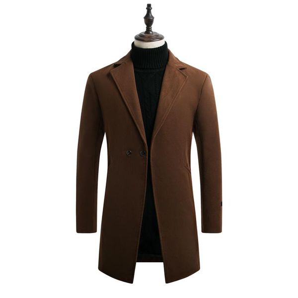 men's wool & blends winter woolen coats men long jackets casual trench business thicker warm slim fit 5xl, Black
men's wool & blends winter woolen coats men long jackets casual trench business thicker warm slim fit 5xl, Black