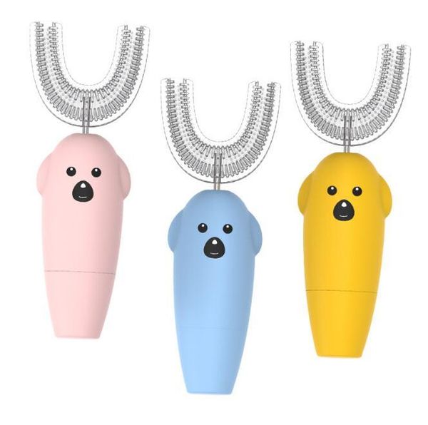 smart electric toothbrush 12set/lot battery silicone u shaped household soft bristle automatic ultrasonic vibration ha1990