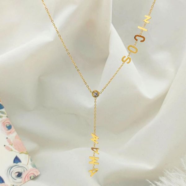 chains the east gate cross-border letter titanium steel necklace has a high sense of light luxury tassels and 18k gold chai, Silver
chains the east gate cross-border letter titanium steel necklace has a high sense of light luxury tassels and 18k gold chai, Silver