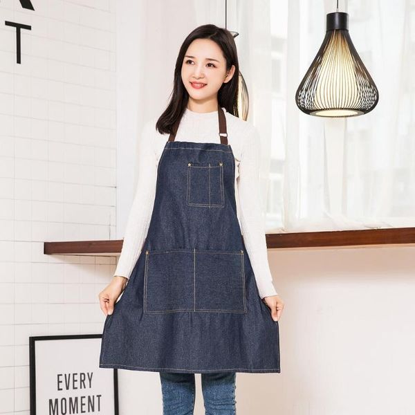 adjustable kitchen restaurant cooking denim apron chief waiter blue stripes non-fading household cleaning tools
adjustable kitchen restaurant cooking denim apron chief waiter blue stripes non-fading household cleaning tools