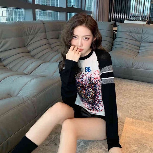 design high version autumn winter new color contrast interesting pattern elements long sleeve sweater upper body casual and comfortable vers, White
design high version autumn winter new color contrast interesting pattern elements long sleeve sweater upper body casual and comfortable vers, White