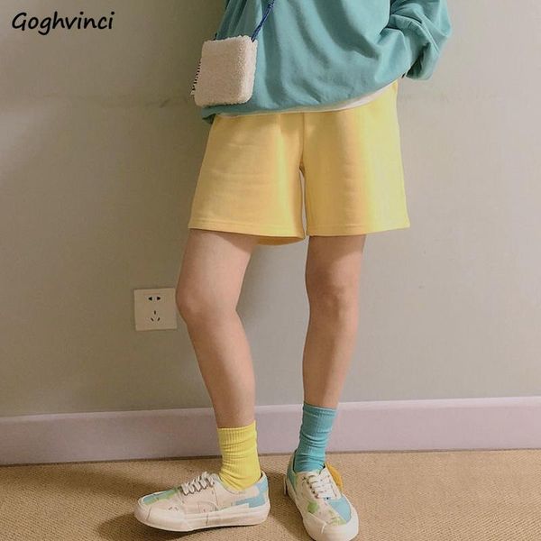 women's shorts women solid elastic waist loose casual running cozy cotton breathable lovely ulzzang students all-match streetwear trend, White;black
women's shorts women solid elastic waist loose casual running cozy cotton breathable lovely ulzzang students all-match streetwear trend, White;black