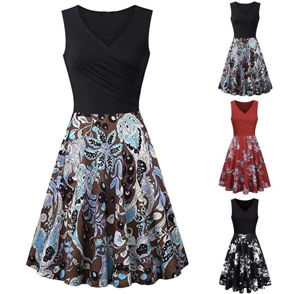 casual dresses summer floral print slim mini dress 2021 v-neck big swing stitching retro sundress women plus size robe female, Black;gray
casual dresses summer floral print slim mini dress 2021 v-neck big swing stitching retro sundress women plus size robe female, Black;gray