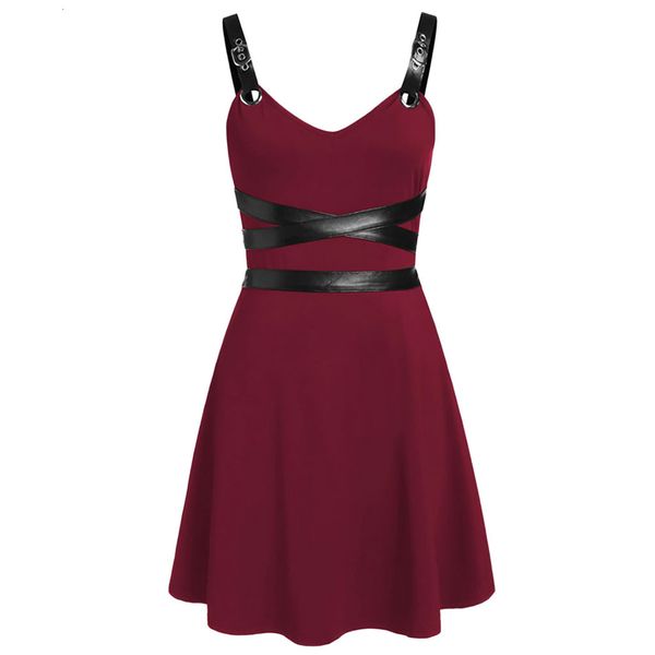 women's gothic punk sleeveless strap sling dress elegant strap backless party strapless dress#j30 l0tc, Black;gray
women's gothic punk sleeveless strap sling dress elegant strap backless party strapless dress#j30 l0tc, Black;gray