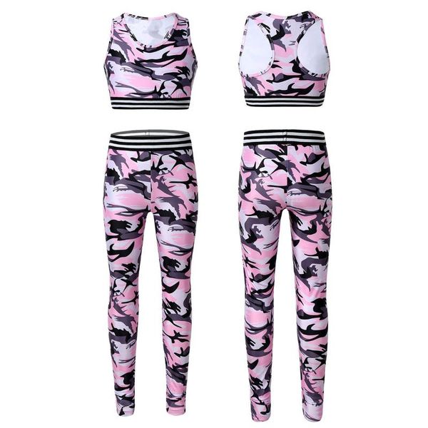 clothing sets camouflage kids tracksuits girls yoga sports clothes set sleeveless print crop leggings outfit fitness activewear, White
clothing sets camouflage kids tracksuits girls yoga sports clothes set sleeveless print crop leggings outfit fitness activewear, White