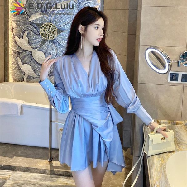 casual dresses edglulu elegant v-neck long sleeve wrap dress fashion asymmetrical light blue clothes for women 2021 fall 0823, Black;gray
casual dresses edglulu elegant v-neck long sleeve wrap dress fashion asymmetrical light blue clothes for women 2021 fall 0823, Black;gray