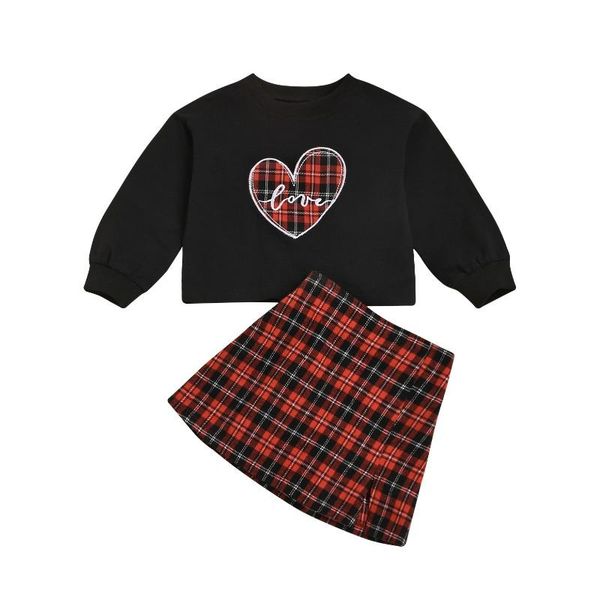 kids girls clothes 2021 autumn set long sleeve +plaid skirts children 2pcs baby girl clothing sets, White
kids girls clothes 2021 autumn set long sleeve +plaid skirts children 2pcs baby girl clothing sets, White