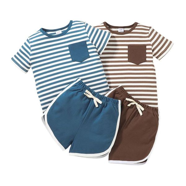 clothing sets 2-5years toddler boy 2pcs clothes set, short sleeve striped pocket t-shirt + pants set, White
clothing sets 2-5years toddler boy 2pcs clothes set, short sleeve striped pocket t-shirt + pants set, White