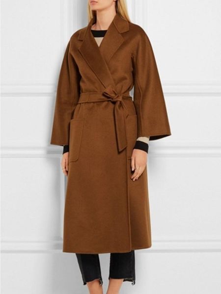 women's wool & blends elegant women long coat autumn winter simple big pocket flared sleeves overcoat with belt solid color chic outerw, Black
women's wool & blends elegant women long coat autumn winter simple big pocket flared sleeves overcoat with belt solid color chic outerw, Black