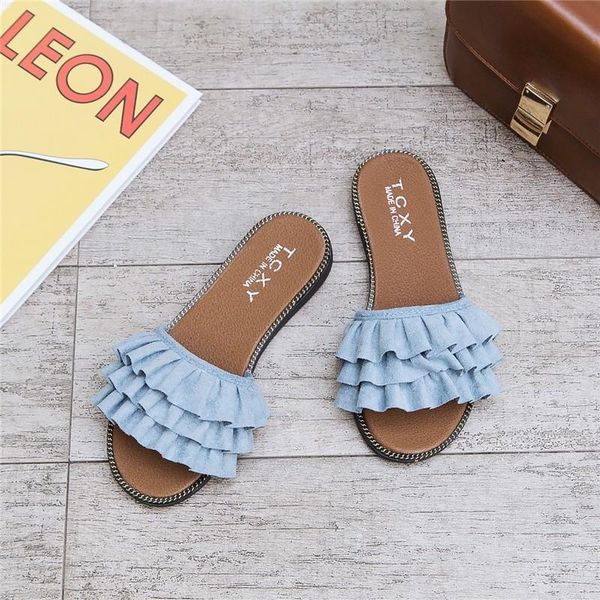 slippers summer flat bottomed women lace sandals leisure home non slip fashion slipper, Black
slippers summer flat bottomed women lace sandals leisure home non slip fashion slipper, Black