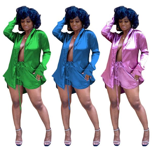 women's tracksuits two piece set fall womens fashion urban charming sxey pure color cardigan lace up long sleeve shorts sets wholesale, Gray
women's tracksuits two piece set fall womens fashion urban charming sxey pure color cardigan lace up long sleeve shorts sets wholesale, Gray