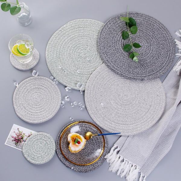 mats & pads 5pcs placemat set hand-woven cotton rope home table bowl mat heat insulation anti-scald heat-resistant
mats & pads 5pcs placemat set hand-woven cotton rope home table bowl mat heat insulation anti-scald heat-resistant