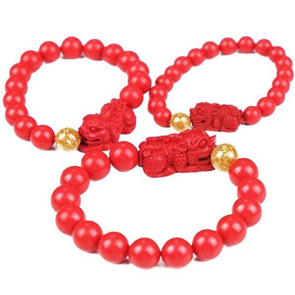beaded, strands red pixiu natural stone bracelet men women chinese feng shui pi xiu beads wristband gold wealth good lucky bracelets 8/10/12, Black
beaded, strands red pixiu natural stone bracelet men women chinese feng shui pi xiu beads wristband gold wealth good lucky bracelets 8/10/12, Black