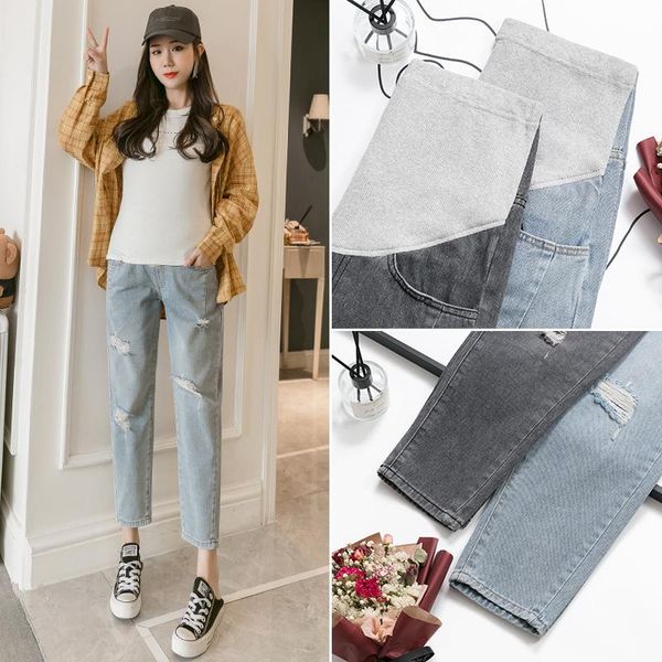 maternity bottoms 2021 pregnant women cotton belly pants good quality ankle-length loose abdomen denim trousers fashion empire jeans, White
maternity bottoms 2021 pregnant women cotton belly pants good quality ankle-length loose abdomen denim trousers fashion empire jeans, White