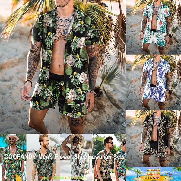 men's tracksuits mens hawaiian short sleeve shirt suits flower print tropical 2pc sets button down shirts and shorts outfit, Gray
men's tracksuits mens hawaiian short sleeve shirt suits flower print tropical 2pc sets button down shirts and shorts outfit, Gray