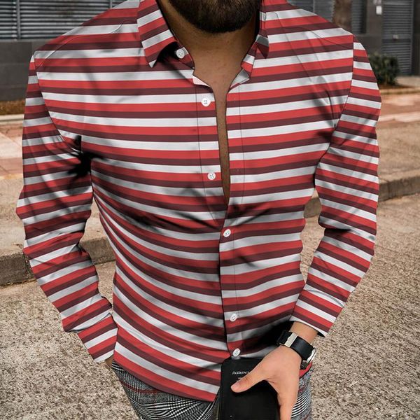 men's casual shirts autumn 3d printing check stripe fashion men trend lapel long-sleeved shirt street harajuku style oversized cardigan, White;black
men's casual shirts autumn 3d printing check stripe fashion men trend lapel long-sleeved shirt street harajuku style oversized cardigan, White;black