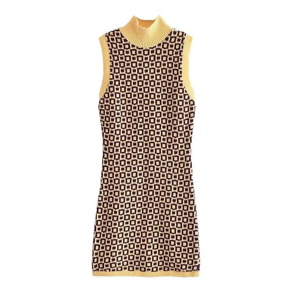 casual dresses bbwm 2021 women geometric vintage knitted dress female fashion streetwear half high collar slim sleeveless mini, Black;gray
casual dresses bbwm 2021 women geometric vintage knitted dress female fashion streetwear half high collar slim sleeveless mini, Black;gray
