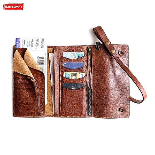 men wallet long retro genuine leather card ticket holder anti-theft wallet fashion male purses first layer cowhide original, Red;black
men wallet long retro genuine leather card ticket holder anti-theft wallet fashion male purses first layer cowhide original, Red;black