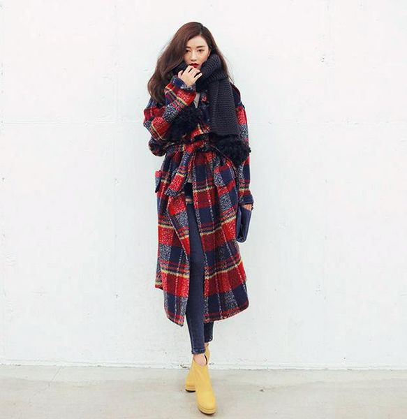 women's wool & blends 2021 spring turn down collar woolen with belt elegant thick jacket women autumn long coat casaco feminino, Black
women's wool & blends 2021 spring turn down collar woolen with belt elegant thick jacket women autumn long coat casaco feminino, Black