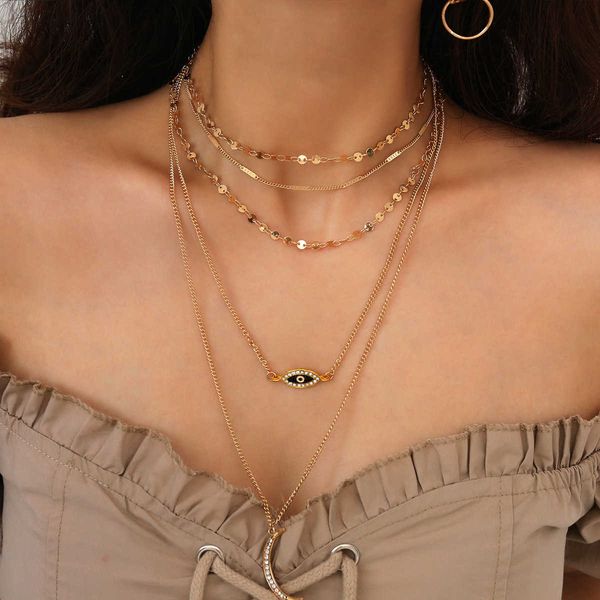 jewelry personality exaggeration layer creative multi element pendant alloy diamond necklace, Silver
jewelry personality exaggeration layer creative multi element pendant alloy diamond necklace, Silver