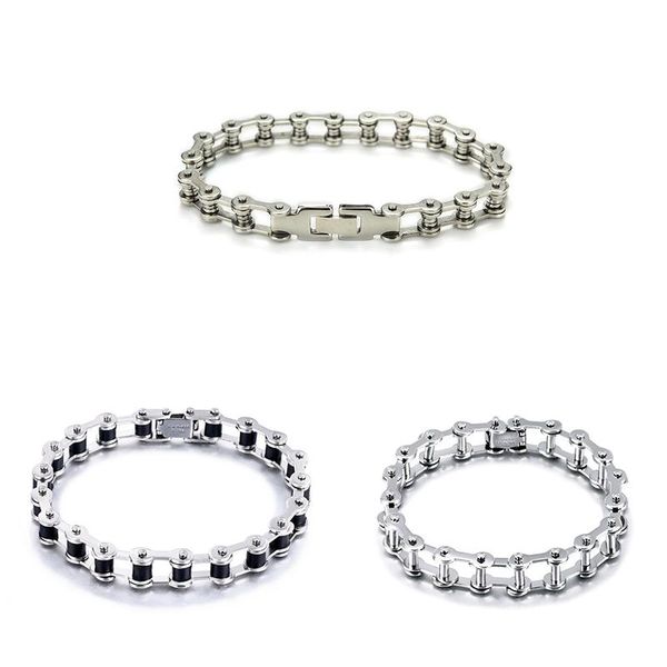bangle stainless steel biker mens bracelet link chain motorcycle bike bicycle bracelets bangles jewelry, Black
bangle stainless steel biker mens bracelet link chain motorcycle bike bicycle bracelets bangles jewelry, Black